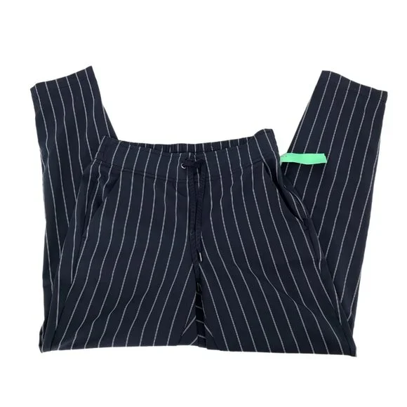 Athleta Blue Striped Wide Leg Pants | Casual to Special Event - Picture 1 of 6